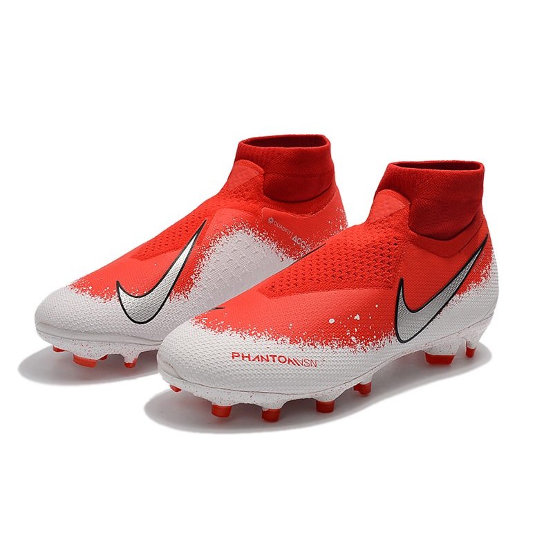 Nike Phantom VSN Elite DF FG Červené Bílý stříbrný